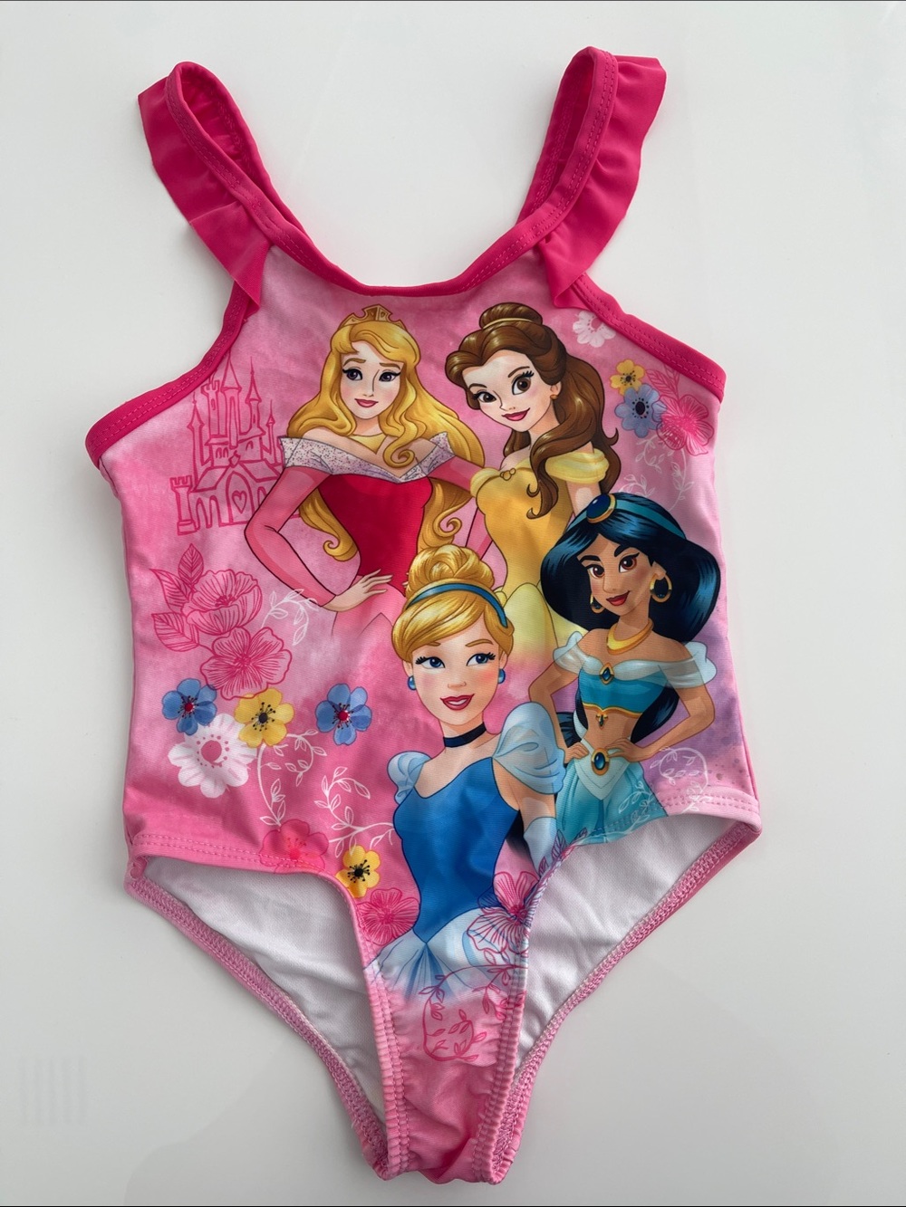 Disney Pink Princess Graphic One-Piece Swimsuit